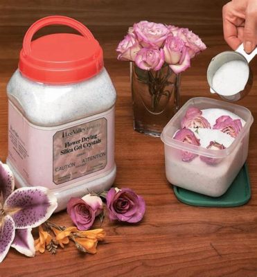 how to dry flowers in silica gel and why it's important to choose the right color of silica gel for your project